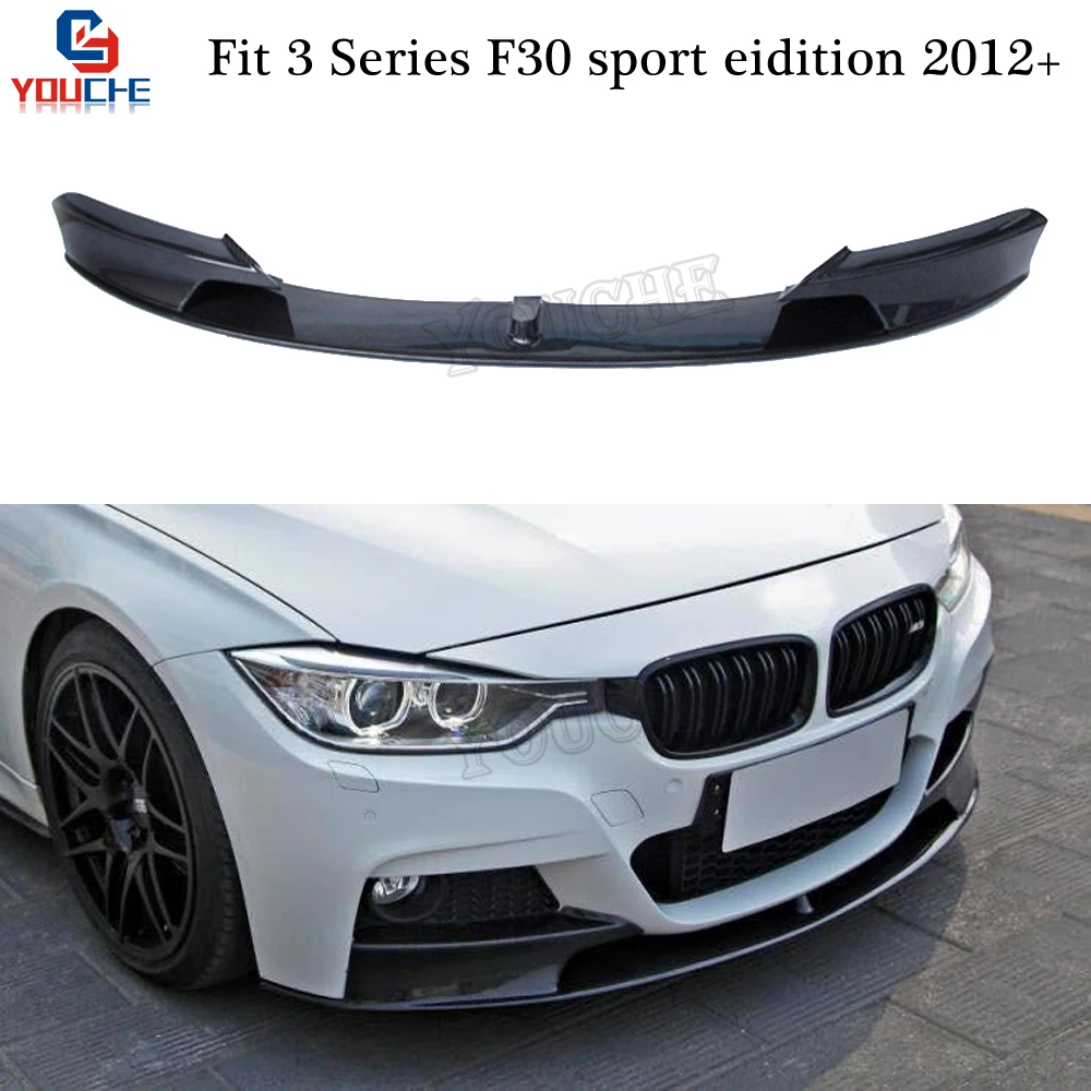 F30 M Performance Style Front Lip Spoiler Carbon Fiber Front Bumper Lip For Bmw 3 Series F30 12 Present 318i 3i 328i 335i Bumpers Aliexpress