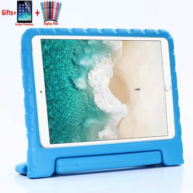 

Kids Handle case For iPad Pro 10.5 A1701 A1709 2017 Released Shockproof EVA Foam support stand Cover Capa Funda + Flim + Pen