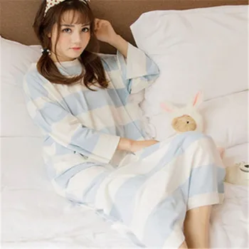 

2019 New summer style Nightgown Nightdress pijama Ladies Sleepwear Women lactation nightwear AZ627