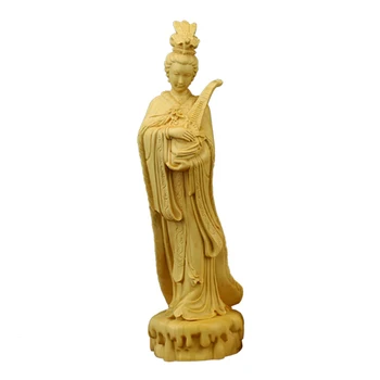 

Classical Girl Boxwood Wood Carving Living Room Creative Crafts Four Beauties of Ancient Chinese Statue Home Decorations R1581