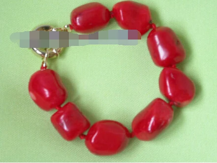 

1451 baroque red natural coral bracelet bangle