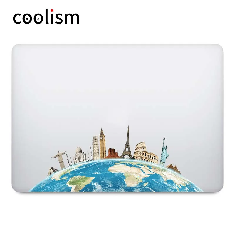 

Famous World Attractions All in One Laptop Sticker for Apple MacBook Decal Air Pro Retina Touch Bar Mac Book Notebook Sticker