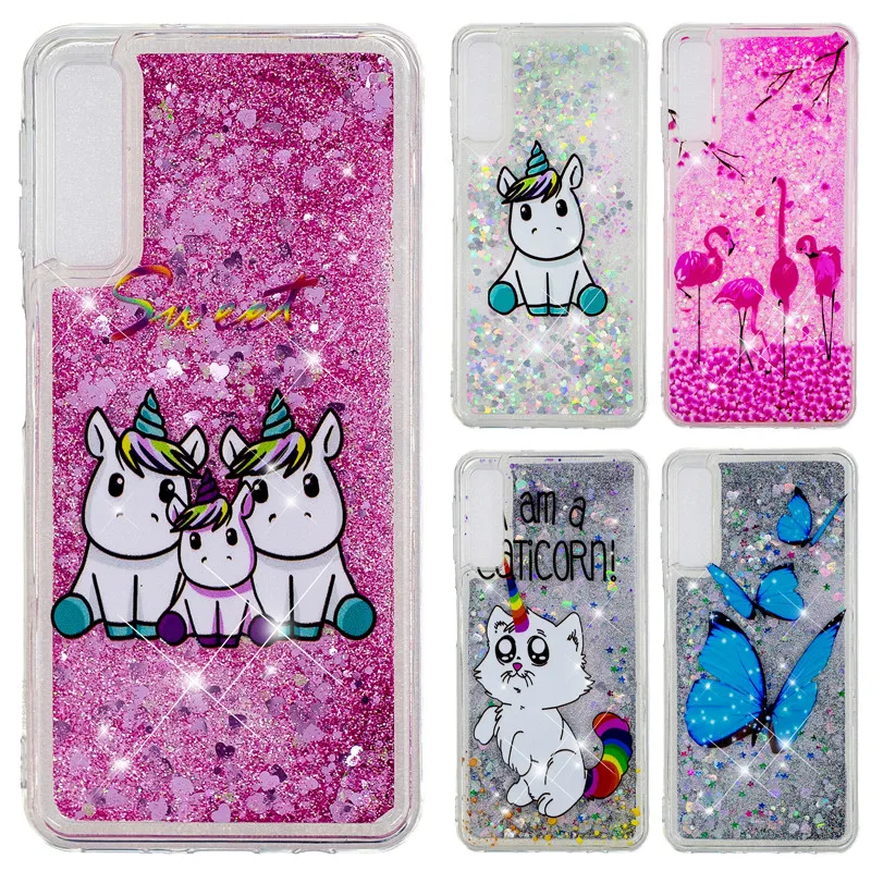 

Unicorn Case on sFor Coque Samsung Galaxy A50 Cover for Samsung A10 A20 A30 A50 A60 A70 M10 M20 M30 Case Soft Liquid Phone Cases
