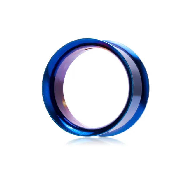 no screw blue TIANCIFBYJS Заглушки для ушей, измерительные приборы из нержавеющей стали, винтовой туннель с двумя расширяющимися концами, телесный туннельный расширитель, пирсинг для тела, ювелирные изделия для женщин, 2 шт - Окраска металла: no screw blue
