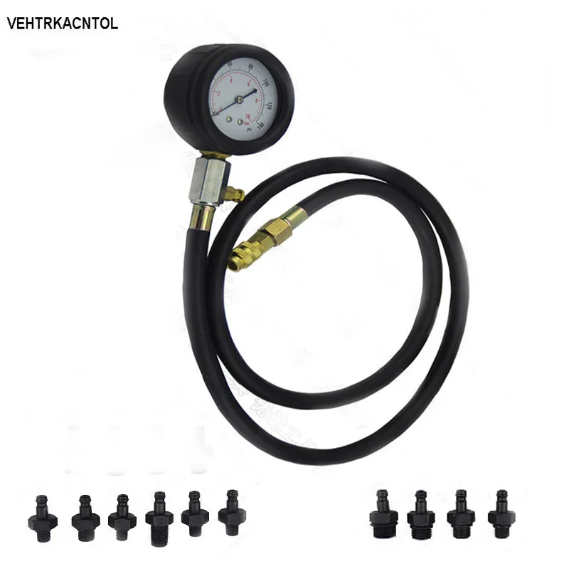 

VEHTRKACNTOL Professional Car Gear Oil Pressure Gauge Engine Oil Pressure Tester Gauge Meter Full Set