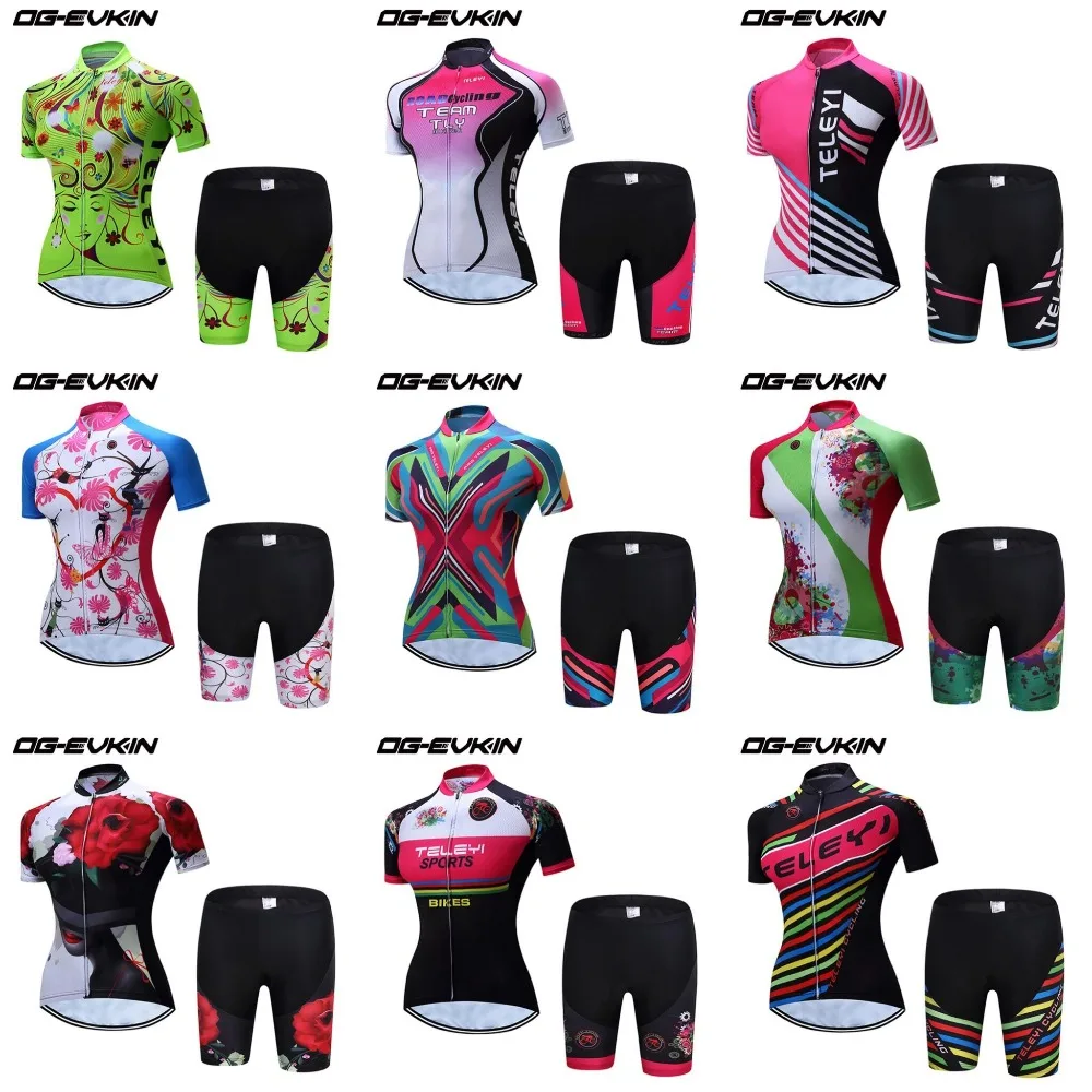 women cycling jersey pants set (2)