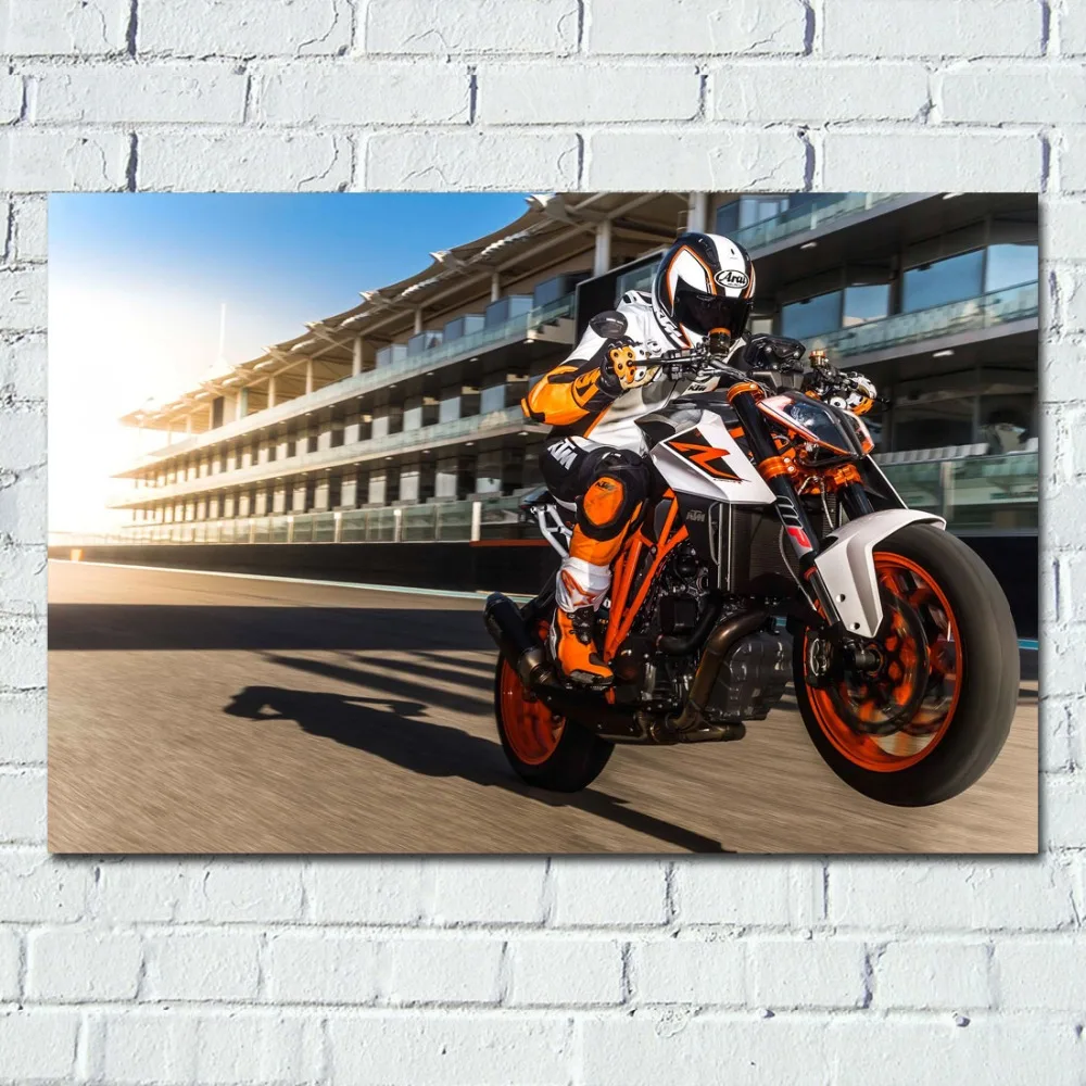 Мотоцикл 1290 Superbike спортивные изображение настенный художественный постер