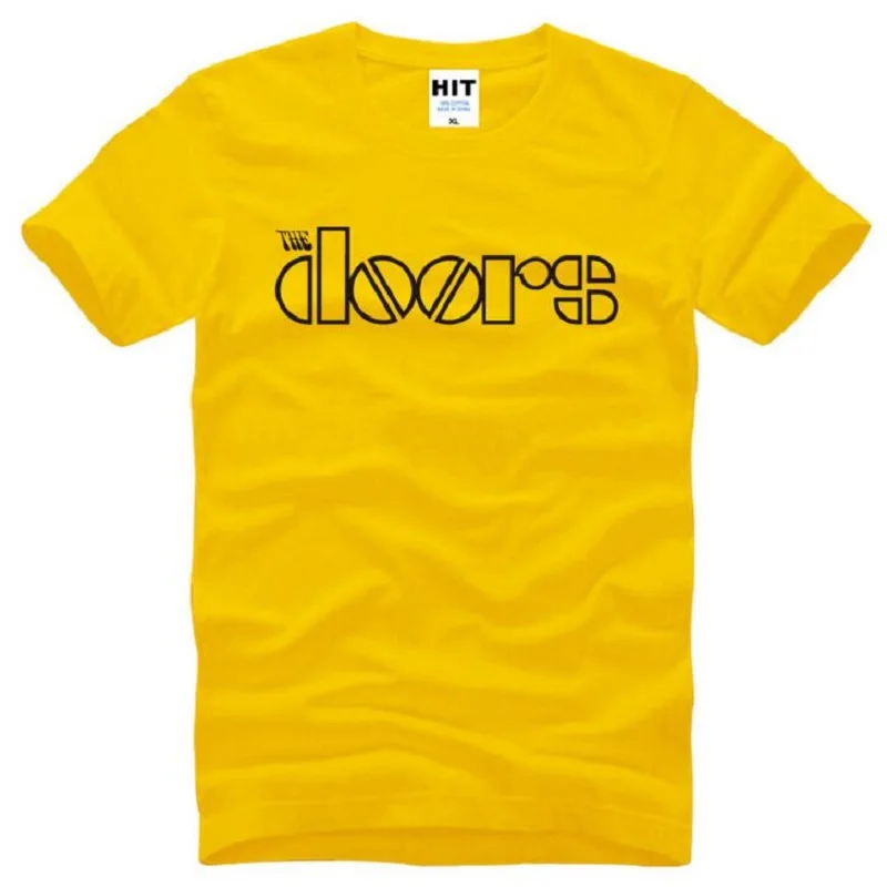 

Rock Band The Doors Printed T Shirt Men Hip Hop Short Sleeve O-Neck Cotton Man T-Shirt Cool Tee Shirt Homme Camisa Masculina