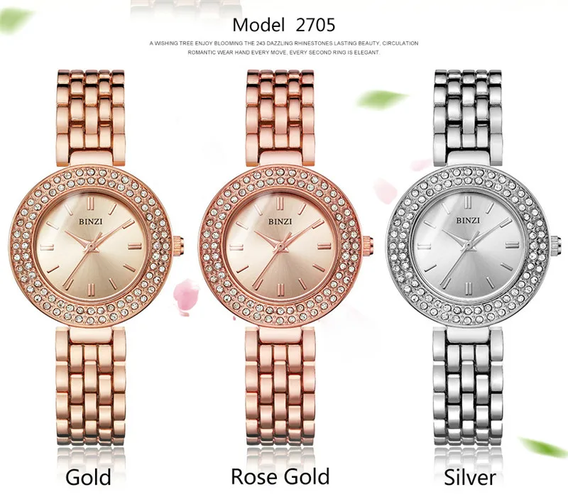 Relogio Feminino montre femme 2018 New Ladies Bracelet Watch For Women Rhinestone Gold Wrist Watch Top Brand Luxury Female Clock (3)