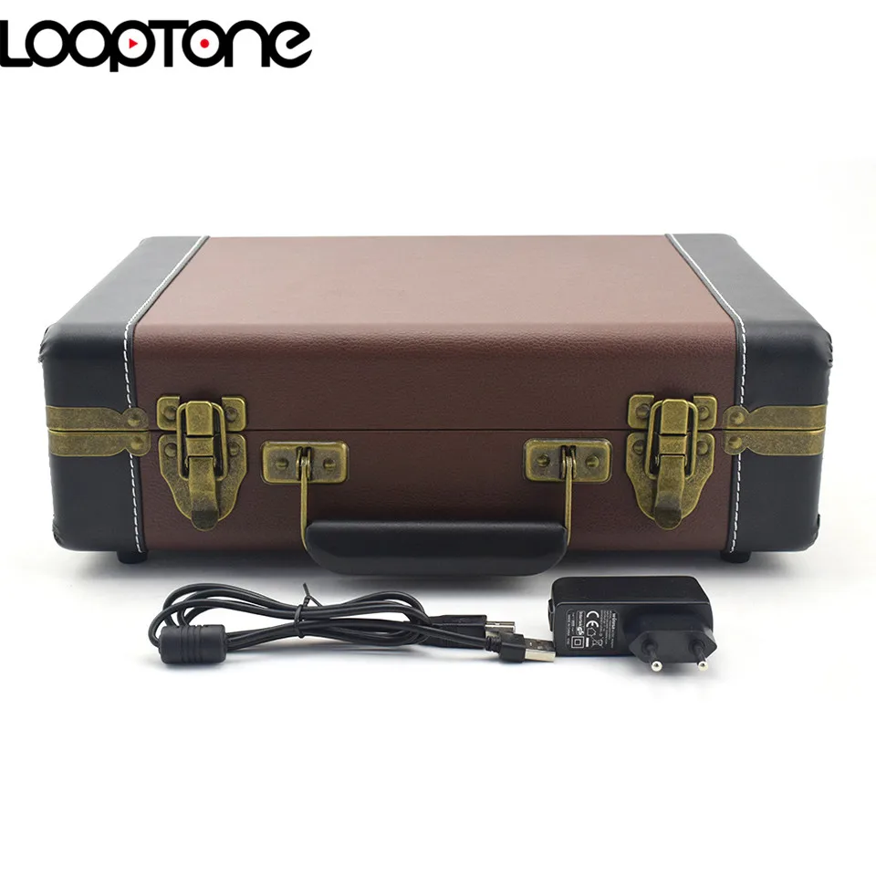 LoopTone Bluetooth Портативный 33/45/78 оборотов в минуту, вертушки виниловых пластинок фонокорректора разъём подачи внешнего сигнала Aux-in RCA линейный выход Встроенный Батарея 110~ 240V