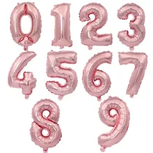 

BP Birthday decorations kids 32 Inch Digital Film Rose Aluminum Foil Balloon The Wedding Party Decoration JJ-QQ19