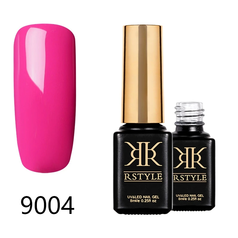 Лак для ногтей rstyle 8 мл 9001-9062 чистый цвет УФ-гель для ногтей Soak Off Nail Art Полупостоянный гель лак набор для наращивания ногтей праймер - Цвет: SC9004