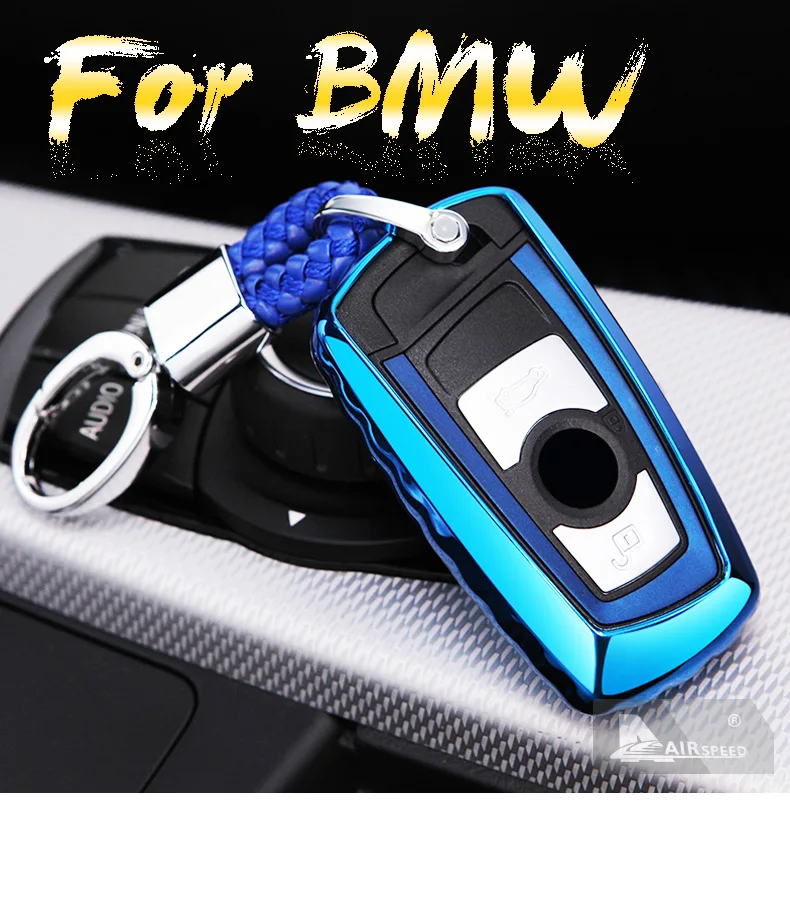 Airspeed TPU Car Key Protection Shell Car Key Cover Case for BMW F20 F21 F10 F11 F30 F32 F25 F26 F06 F01 Accessories Car Styling (1)