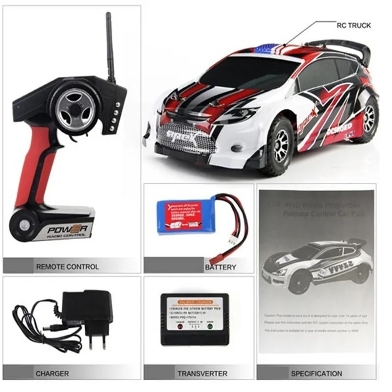 WLtoys A949 гоночный Радиоуправляемый автомобиль оригинальный RTR 4WD 2 4 ГГц игрушечный