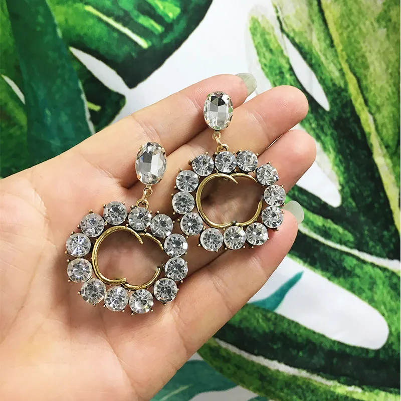 

Oorbellen statement earrings Bohemian crystal earrings For women fashion earring hot brand jewelry 2019 New style
