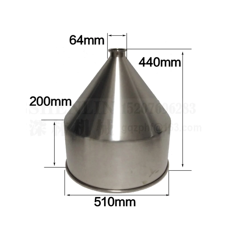 

SHENLIN Hopper of filling machine 30L SS304 filler hopper stainless steel hopper food container Food safe without hopper NO CAP