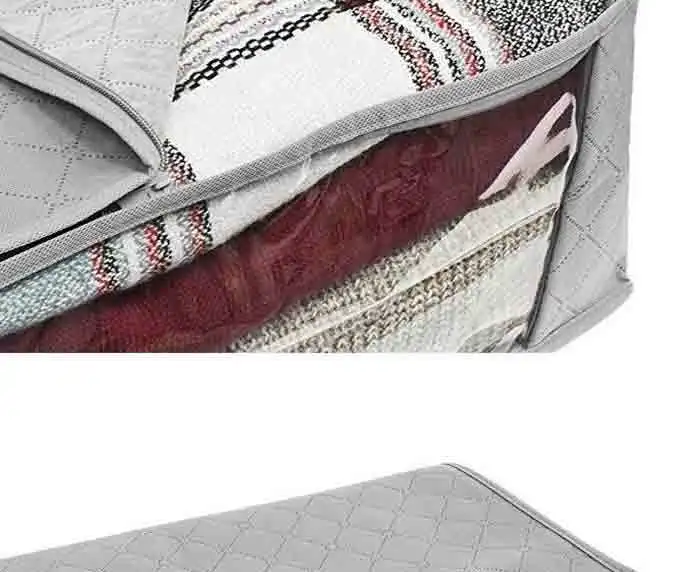 Популярная одежда Стёганое Одеяло сумка для хранения нижнего белья Органайзер влагостойкий герметичный шкаф тканевый мешок для одежды для дома складной