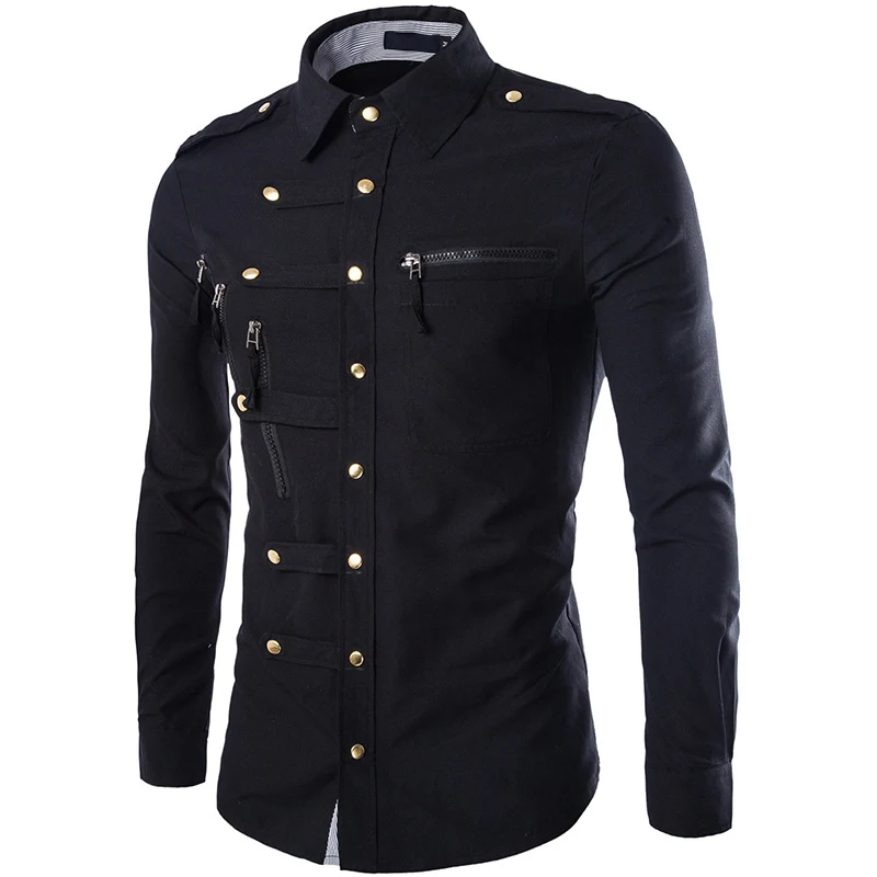 Men Shirt High Quality Men Dress Shirts Long Sleeve Cotton Covered ...