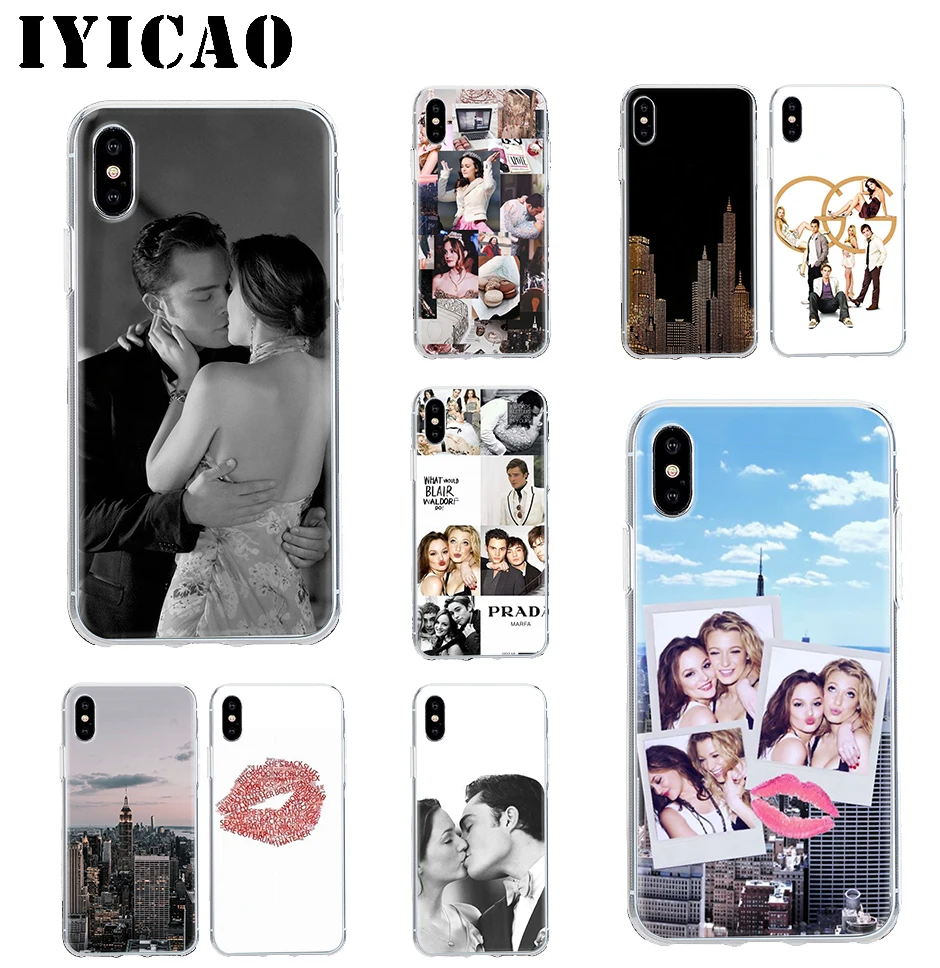 Жесткий чехол IYICAO Gossip girl для iPhone 4 4S 5 5S Se 6 7 7plus 8 8Plus X XS MAX XR 6s Plus 11 pro max|Чехлы-накладки|