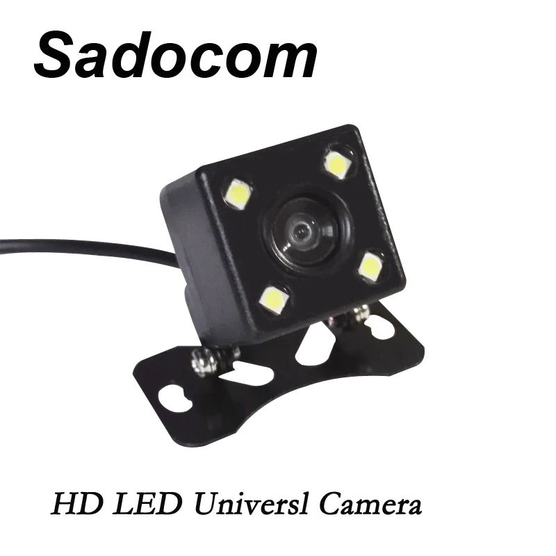 

Universal Waterproof Rear View Camera Parking Assistance HD CCD 4 LED Lights Night Vision