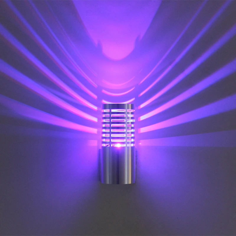 

3W LED Bedroom Night Lamp RGB dimming wall light fixture Night Cylindrical Wall Luminary for Indoor Home Kitchen Decoration