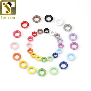 

Metal Alloy Garment Eyelets Multicolor Scrapbook Eyelet Inner Dia. 4MM/8MM Craft Sewing DIY Accessory 50sets