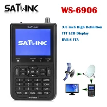 Satlink WS-6906 Digital Satellite Tv Receiver DVB-S FTA with 3.5 inch LCD HD Satlink 6906 satellite signal Finder