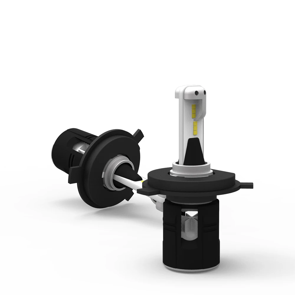 

one pair H4 Hi/lo Turbo LED Automobile turbo headlights H1 H3 H7 9005 9006 H11 turbo led lightings 6000K 30W 4200LM