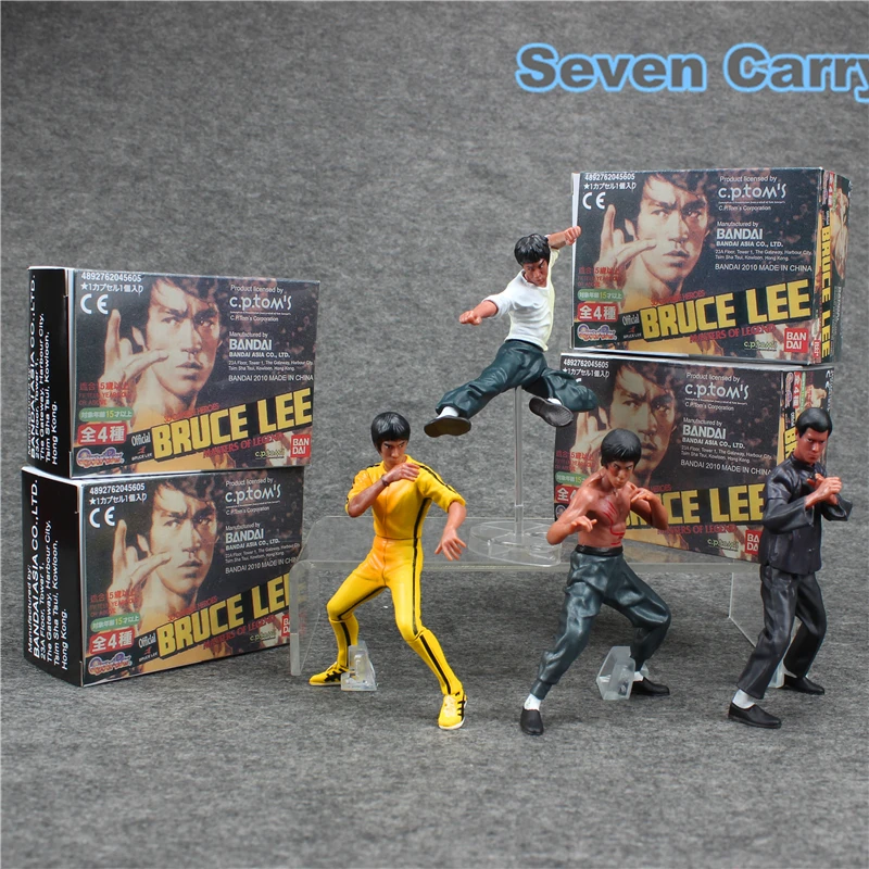 4pcs/set Bruce Lee Kung Fu PVC Action Figures-in Action & Toy Figures ... - 4pcs Set Bruce Lee Kung Fu PVC Action Figures