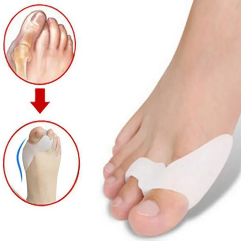 

1 Pair Soft Silicone Hallux Valgus Straightener Toe Splitter Separator Bunion Corrector Bone Big Toe Protector Foot Spreader