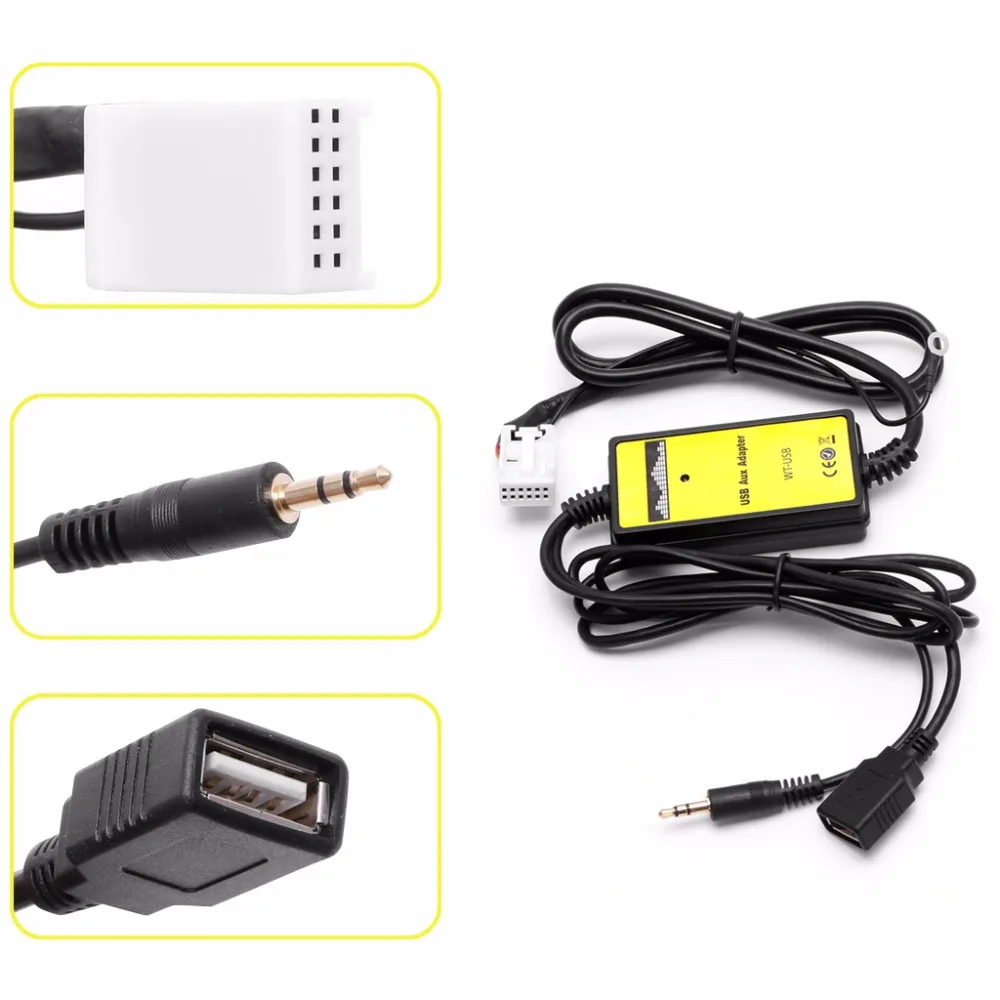font b Car b font Auto USB Aux in CD Adapter MP3 Player font b