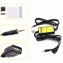 Авто USB Aux-в CD адаптер MP3 плеер радио Интерфейс 12 Pin для VW Audi Skoda сиденья
