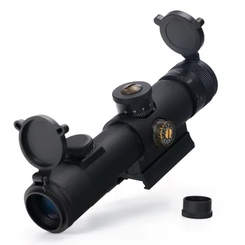 

EB SS 4x21 AO Compact Hunting Rifle Scope Tactical Sight Glass Etched Reticle Riflescope With Flip open Lens Caps and QD Mount
