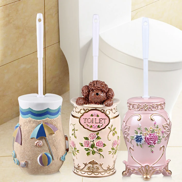 Buy NEWYEARNEW Toilet Brush with Holder Sets European Creative Unique Bathroom