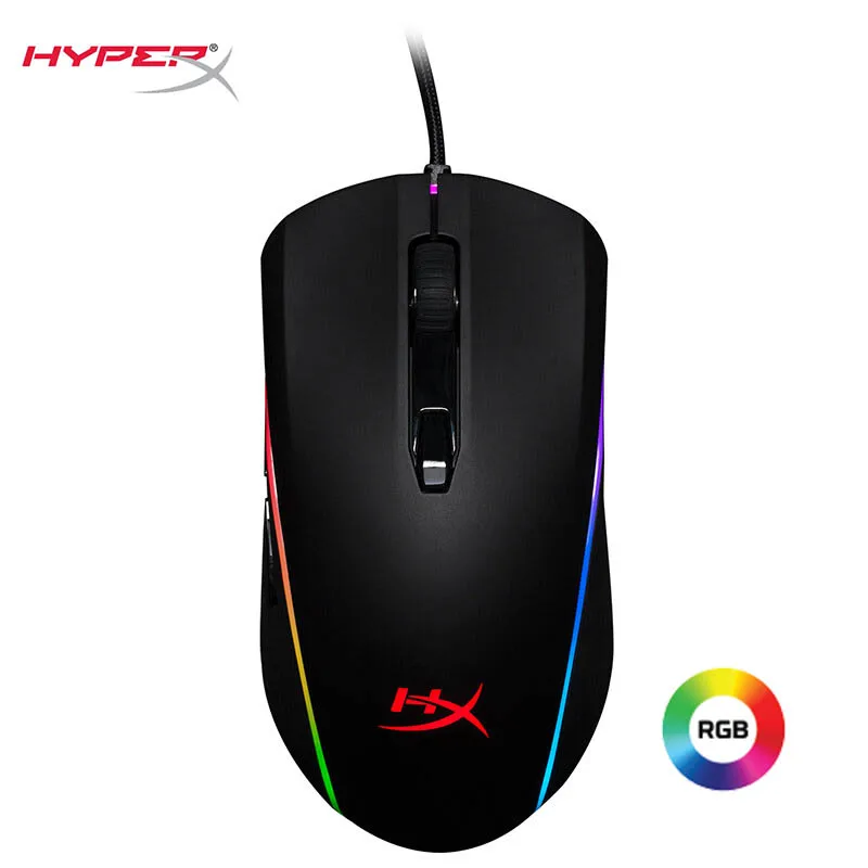 Игровая мышь kingston HyperX Pulsefire Surge RGB Lighting 16000 dpi мышь Pixart 3389 сенсор динамический 360 ° RGB эффекты игровая мышь