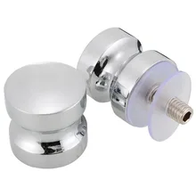 Poignée de porte en verre pour salle de douche | Bouton de porte en aluminium 1.2 pouces Dia simple rainure pour accessoires de porte de maison