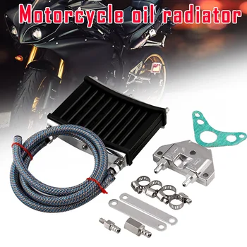 

2019 Motorcycle Engine Oil Cooler Aluminum Cooling Radiator Kit for 125CC 140CC 150CC CSL88