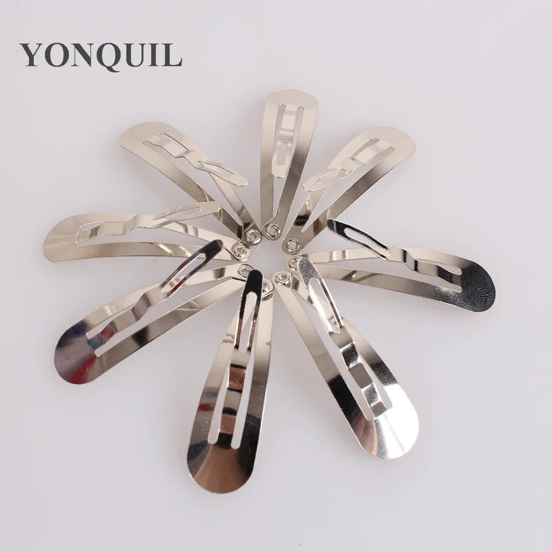 

40MM Snap Hair Bow Clips DIY Hairpins Girl Clips BB Clips DIY Hair Accessories 300PCS/Lot for Fascinator Headwear Accessories