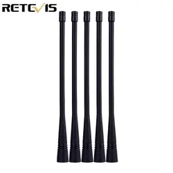 5 шт. Retevis 10 Вт UHF 400-520 мГц антенны SMA-M для Yaesu Baofeng Retevis RT1 RT3 рация Любительское радио КВ трансивер J9106F