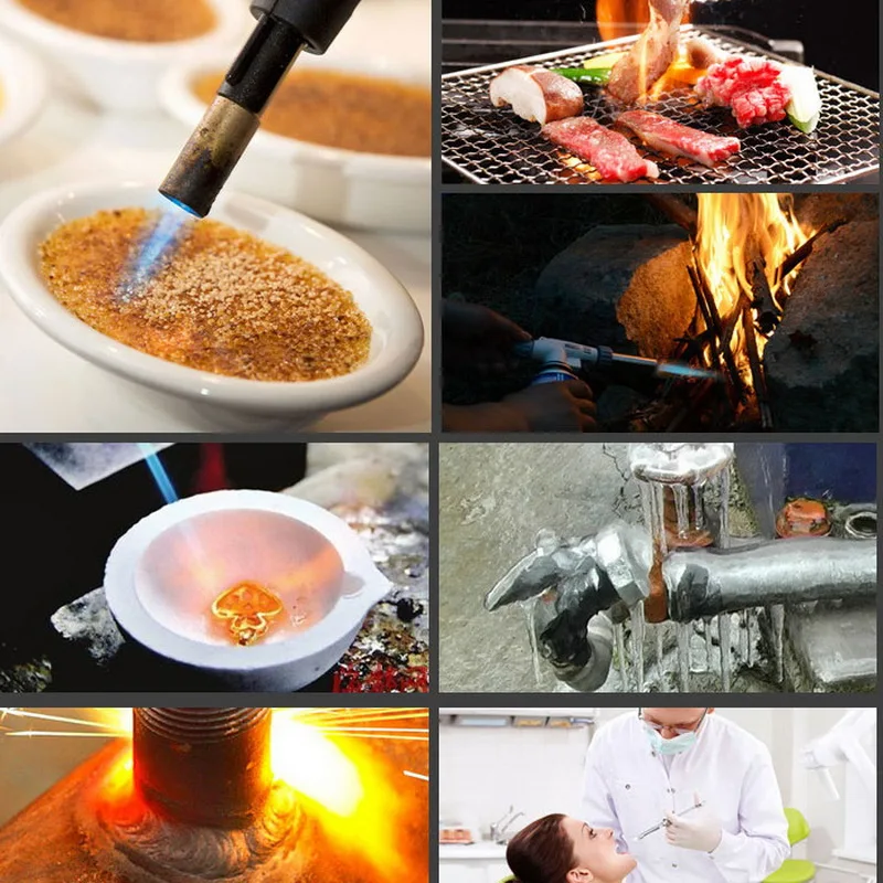 1 шт. бутан известность Метатель портативная кухонная зажигалка для домашнего приготовления профессионального использования