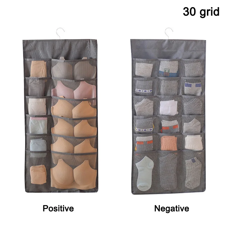 

Hanging Storage Bag 15/30/36 Grids Underwear Bra Socks Organizer for Closet Home bedroom living room bathroom H99F