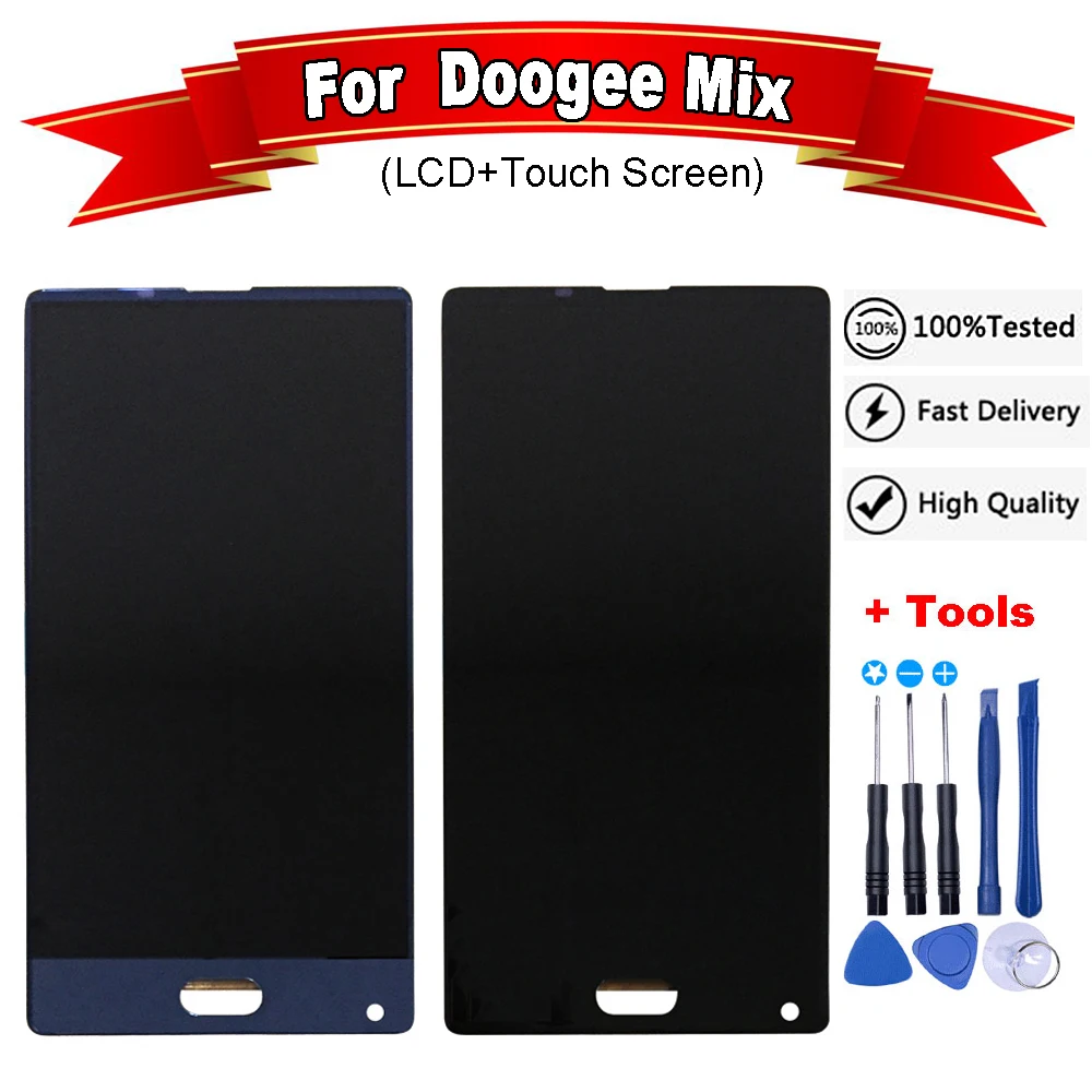 

For Doogee Mix LCD Display+Touch Screen Assembly Repair Parts Replacement Accessories For doogee mix lcd+free tools