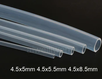 

4.5mm ID 4.5x5mm 4.5x5.5mm 4.5x8.5 FDA medical Food grade transparent silicone Rubber tube silica tubing Capillary silicon hose