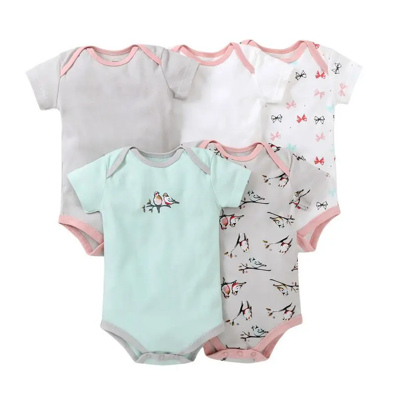 

1set/lot , short-Sleeve Baby body suits Infant cartoon bodysuit for boys girls jumpsuits Clothing