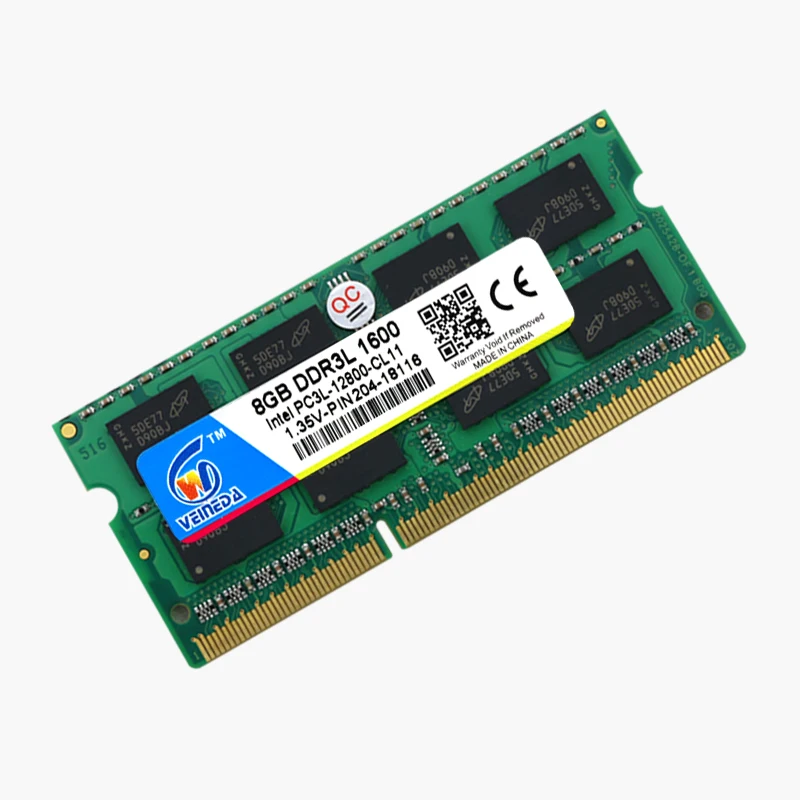 Placa-mãe Veineda 1600 Pc3-12800 204pin 1333 Pc3-10600 Sodimm Suporte Intel Ddr3 Ddr3l 4gb 8gb - Imagem 3