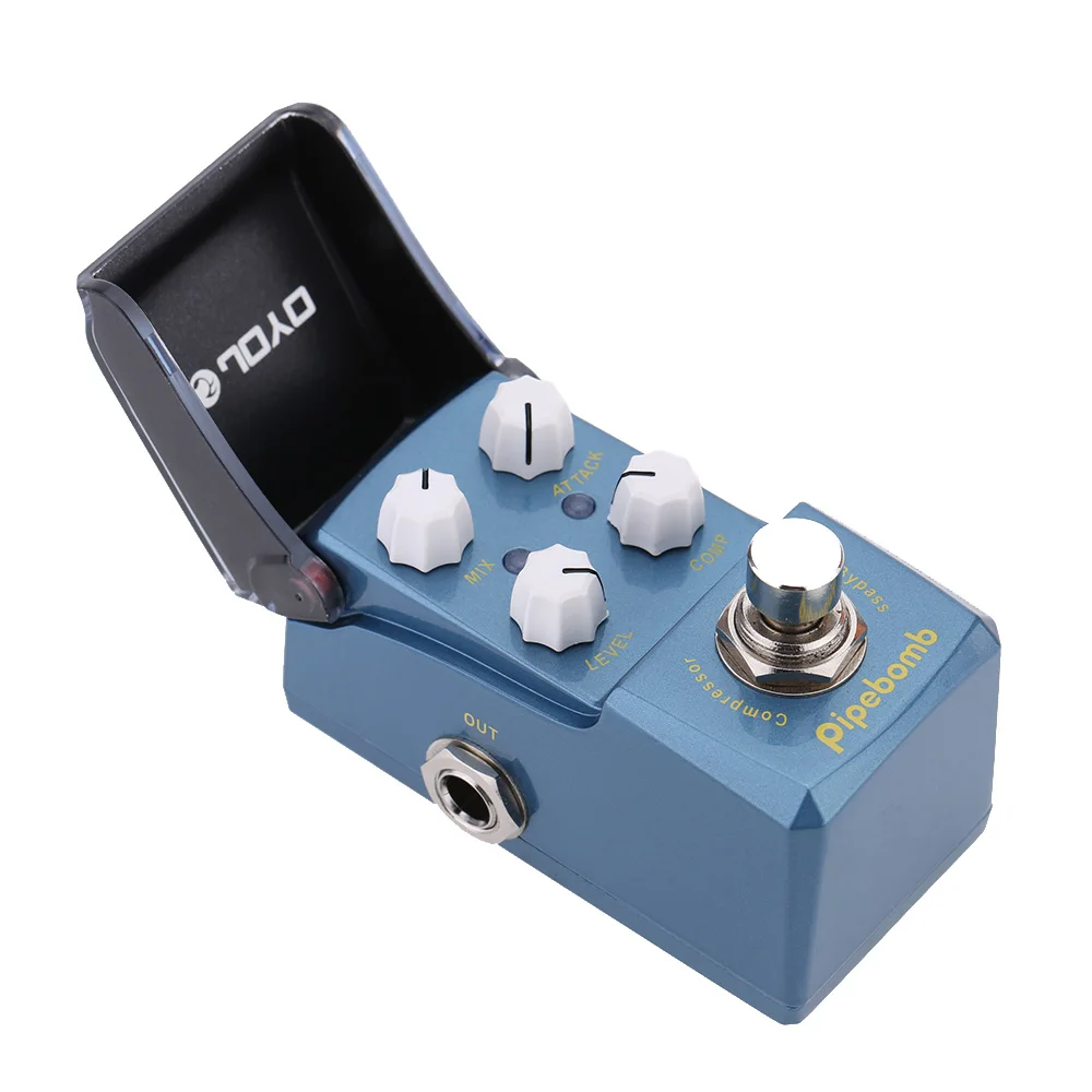 JOYO JF-312 компрессор самодельной бомбы мини электрогитара эффект педаль с ручкой предохранитель настоящий обход гитары Запчасти и аксессуары