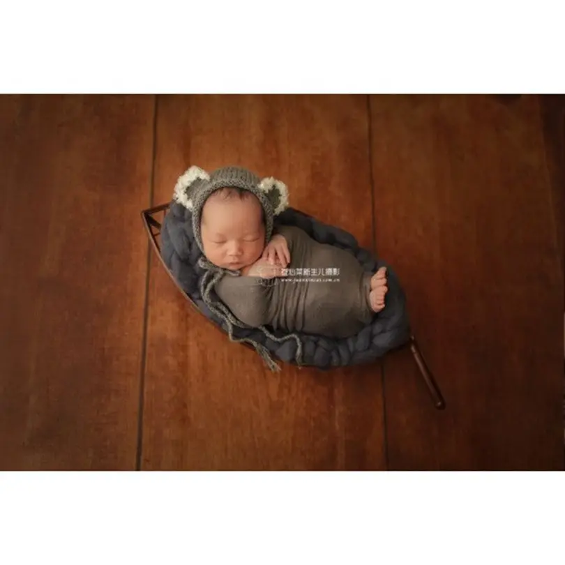 Для новорожденных стрейч вязать обертывания ребенка Пеленальное Одеяло backderop Слои fabirc новорожденных Джерси оборачивает реквизит