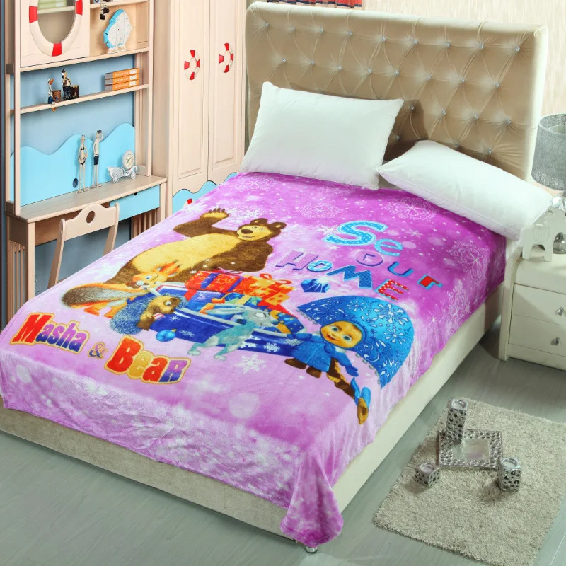 Лето Одеяло Микки и Минни Маус поезд мягкие фланелевые мультфильм одеяло для детей на кровать диван дети шерстяное одеяло