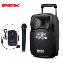 30 Вт Высокая мощность громкий динамик беспроводной микрофон усилитель портативный динамик литиевая батарея Поддержка TF карта USB Play Move колонка