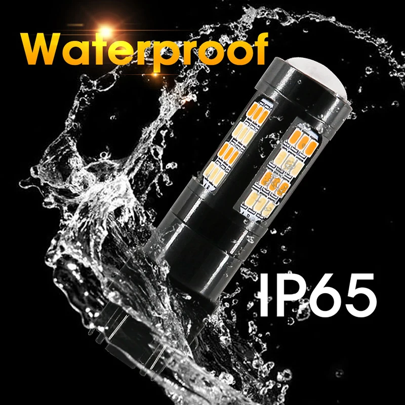 2 шт. Двухцветные светодиодные лампы T25 3157 SMD Led для сигнала поворота|Сигнальная